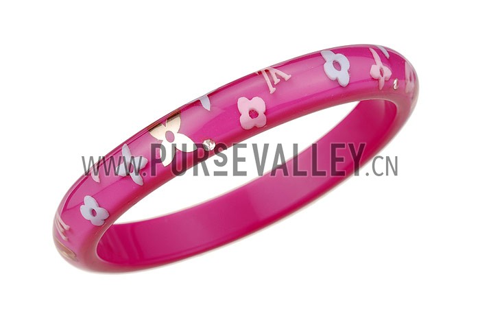 Louis Vuitton Replica Monogram Scattered Pink Bangle