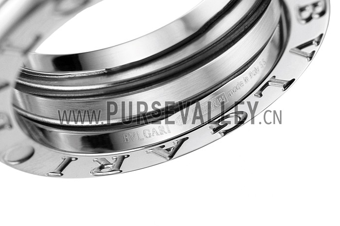 Bvlgari B.Zero1 3-Band Diamonds Silver Ring 700577