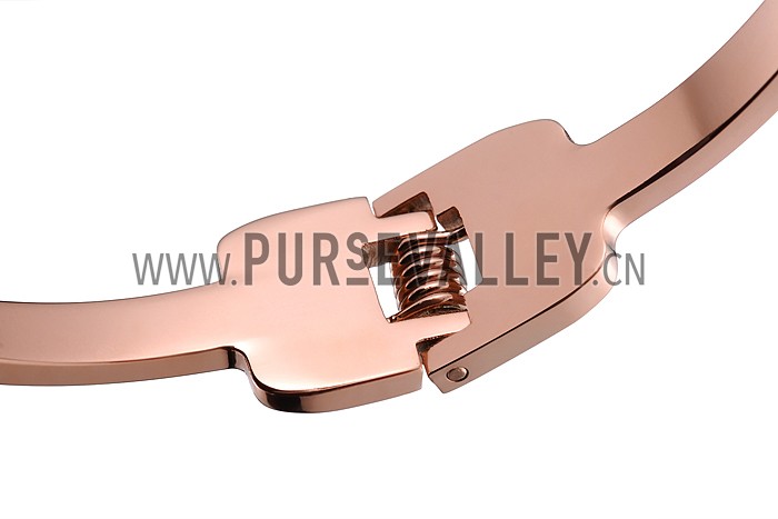 Van Cleef Alhambra Butterfly Motif Rose Gold Bangle Bracelet