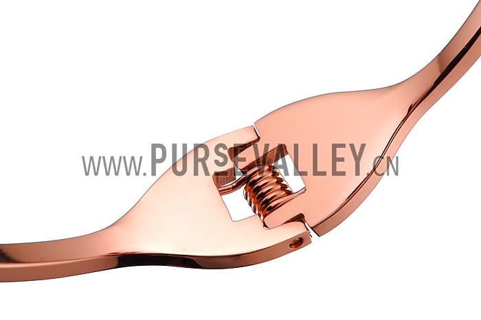 Van Cleef Alhambra Butterfly And Diamond Motifs Rose Gold Bangle Bracelet