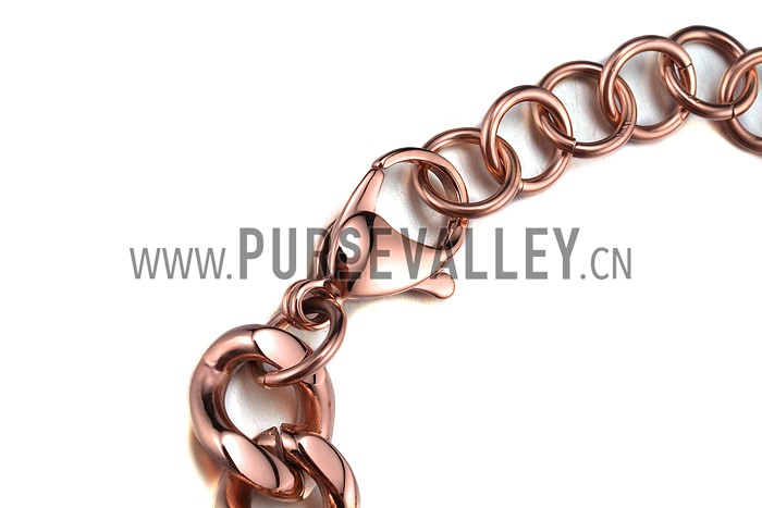 Bvlgari Rose Gold Mother Of Pearl And Black Onyx Bracelet