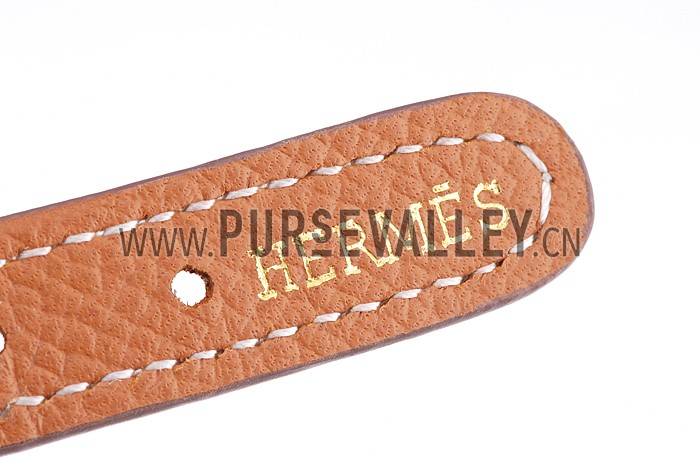 Hermes Bangle Gold Hardware Bracelet Tan