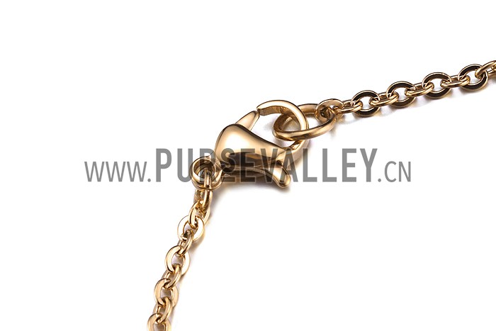 Van Cleef Magic Alhambra Malachite Gold Bracelet