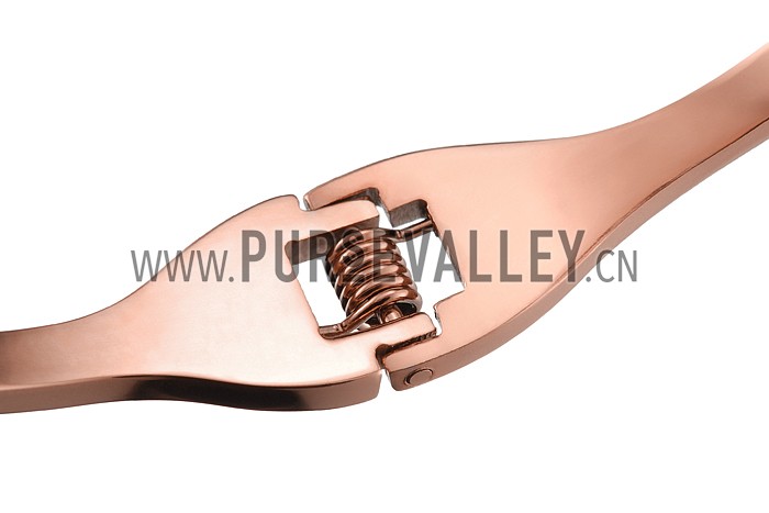 Bvlgari B.Zero1 White Ceramic Rose Gold Bracelet 700513