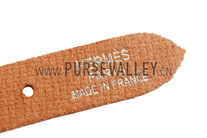 Hermes Hippique Silver Hardware Bracelet Tan