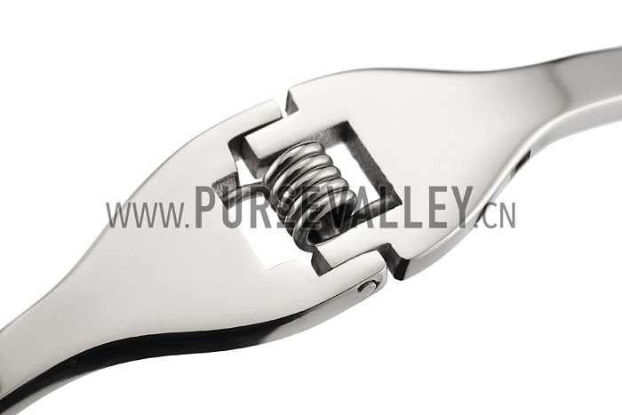 Van Cleef Alhambra White Mother-Of-Pearl Silver Bracelet 700586