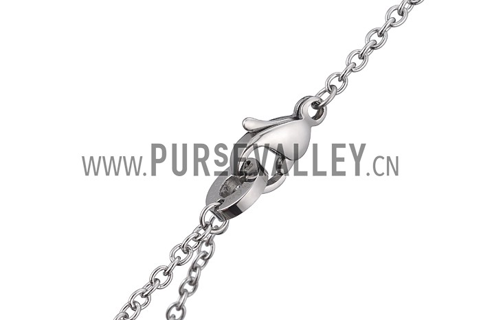 Bvlgari B Zero1 Diamonds Silver Necklaces