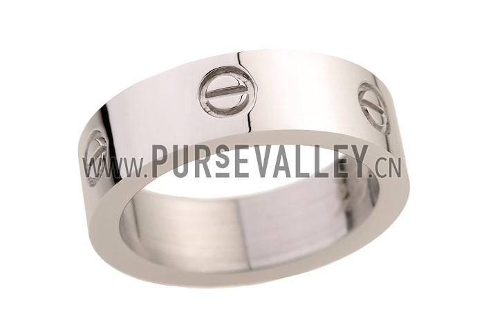 Ring Cartier Screwhead Inscribed Silver 4653