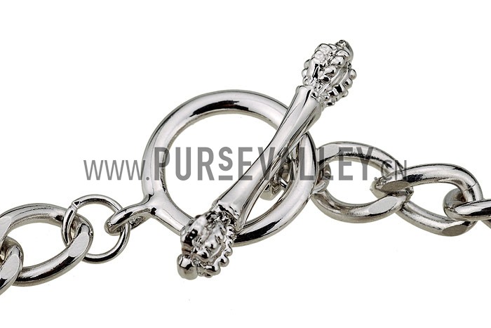 Juicy Couture Replica Pink Enameled Silver Mixed Charms Bracelet