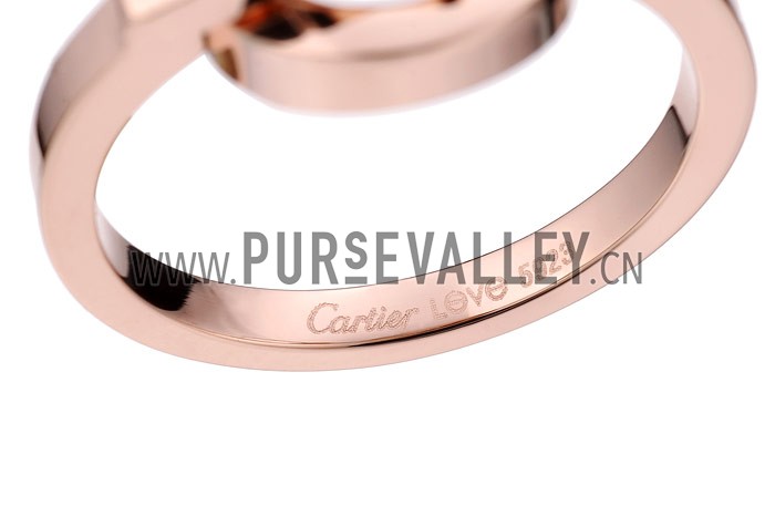 Cartier Replica LOVE Carved Rose Gold Plated Ring