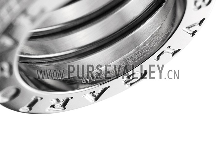 Bvlgari B.Zero1 4-Band Diamond Silver Ring 700571