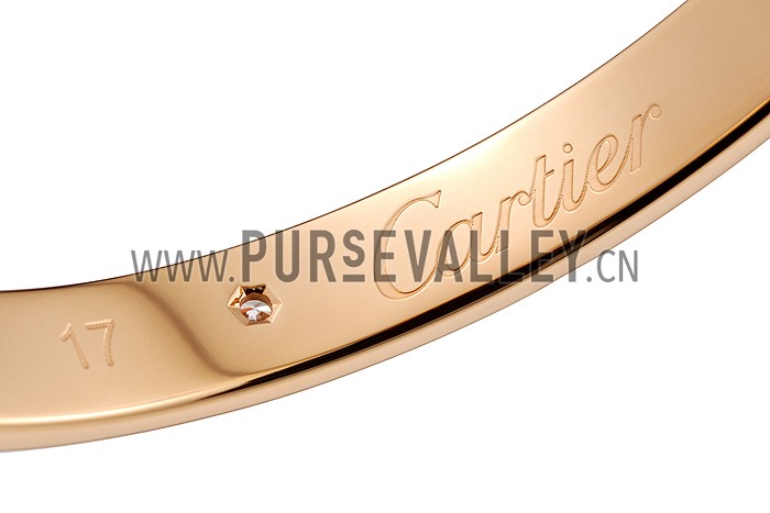 Cartier Replica Screwhead Engraving Yellow Gold Plated Bangle Bracelet