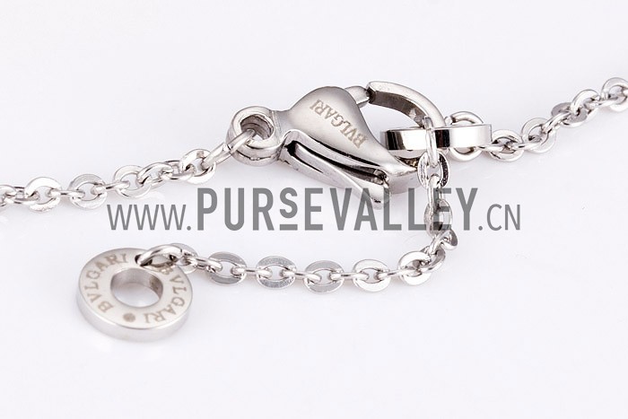 Bvlgari Replica Clear Blue, Pearl & Rose-Gold Bead Sterling Silver Link Bracelet