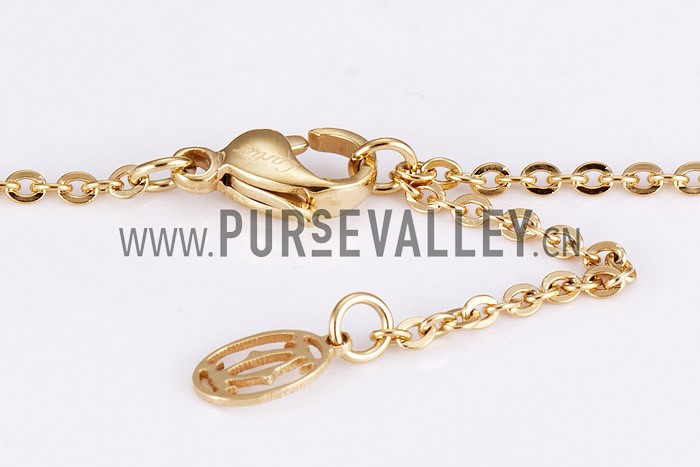 Cartier Replica Diamond Embellished Cutwork Heart Pendant Gold Plated Fine Chain Necklace