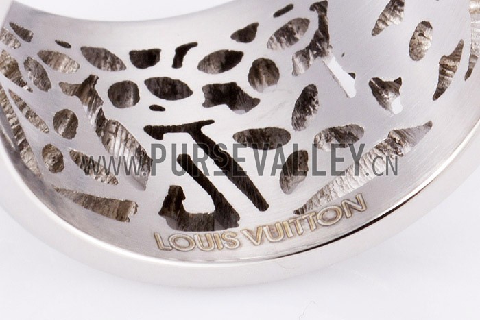 Louis Vuitton Replica Monogram Cutwork Sterling Silver Ring