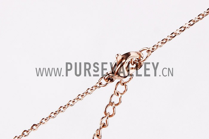 Van Cleef Replica Black Ceramic Centered Gold Rimmed Flower Pendant Two Toned Fine Chain Necklace 2165-361