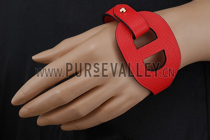 Hermes Iona Bracelet Red 700593