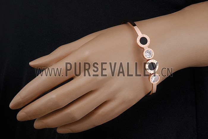 Bvlgari B.Zero1 Black Ceramic Rose Gold Bracelet 700510