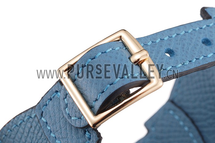 Hermes Bangle Gold Hardware Bracelet Blue