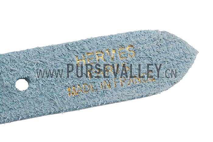 Hermes Hippique Gold Hardware Bracelet Blue