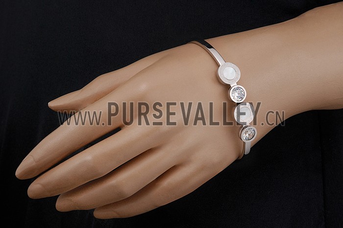Bvlgari B.Zero1 White Ceramic Silver Bracelet 700514