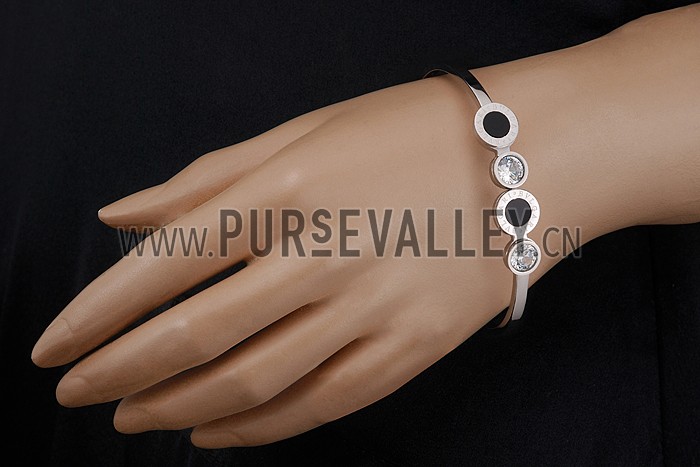 Bvlgari B.Zero1 Black Ceramic Silver Bracelet 700511