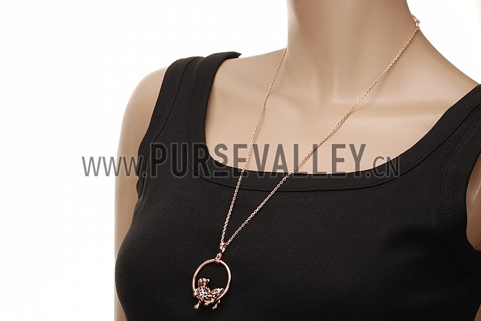 Panthere de Cartier Rose Gold Necklace