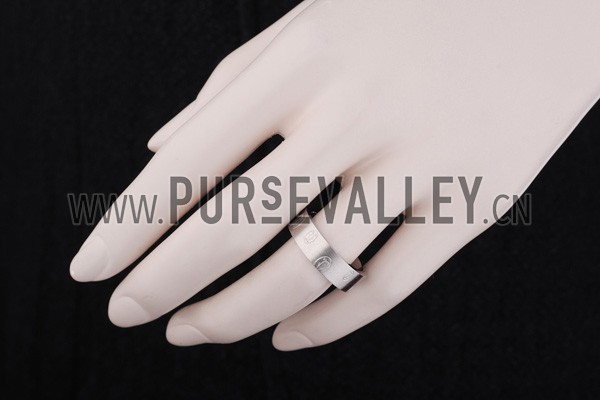 Ring Cartier Inscribed Silver 4649