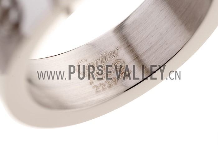 Ring Cartier Screwhead Inscribed Silver 4653