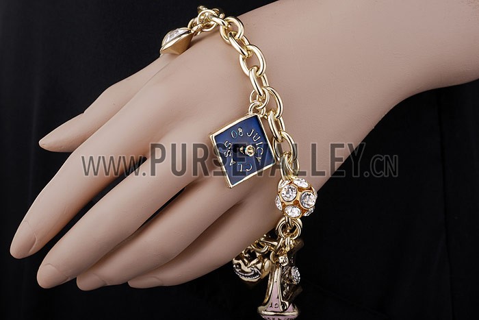Juicy Couture Replica Gold Mixed Charms Bracelet 2165-88