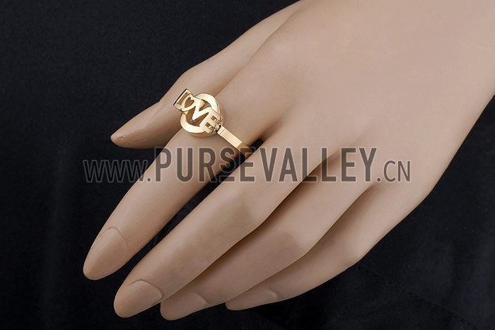 Cartier Replica LOVE Carved Gold Plated Ring