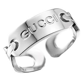 Gucci Logo Silver Ring 700574