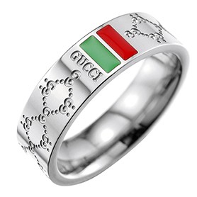 Gucci Web Detail Silver Ring 700580