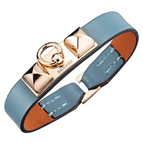 Hermes Micro Rivale Bracelet Blue