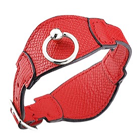 Hermes Bangle Silver Hardware Bracelet Red