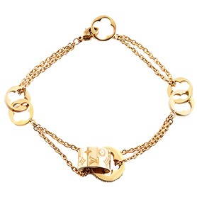 Louis Vuitton Clous Gold Bracelet 700563