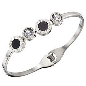 Bvlgari B.Zero1 Black Ceramic Silver Bracelet 700511