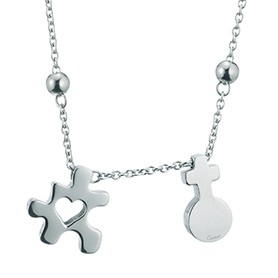 Cartier Puzzle Piece Silver Necklace