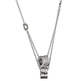 Bvlgari B Zero1 Diamonds Silver Necklaces