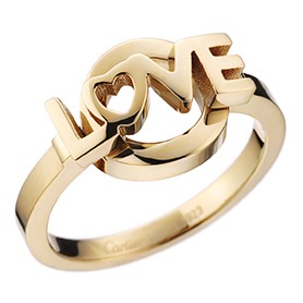 Cartier Replica LOVE Carved Gold Plated Ring