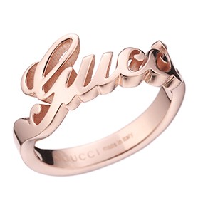 Gucci Carved Rose Gold Ring