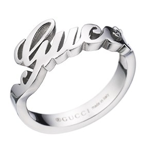 Gucci Carved Sterling Silver Ring
