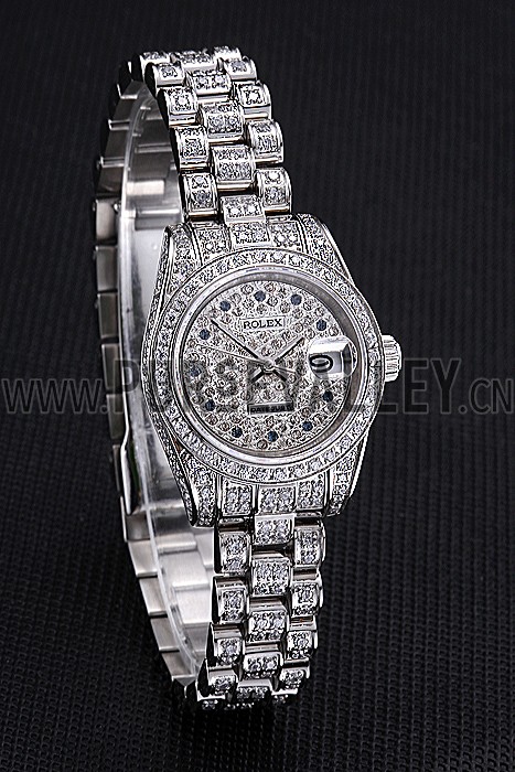 Swiss Rolex DateJust Diamond Dial Stainless Steel 622022