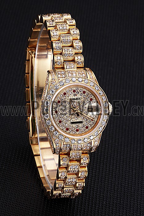 Swiss Rolex DateJust Diamond Dial Gold 622024