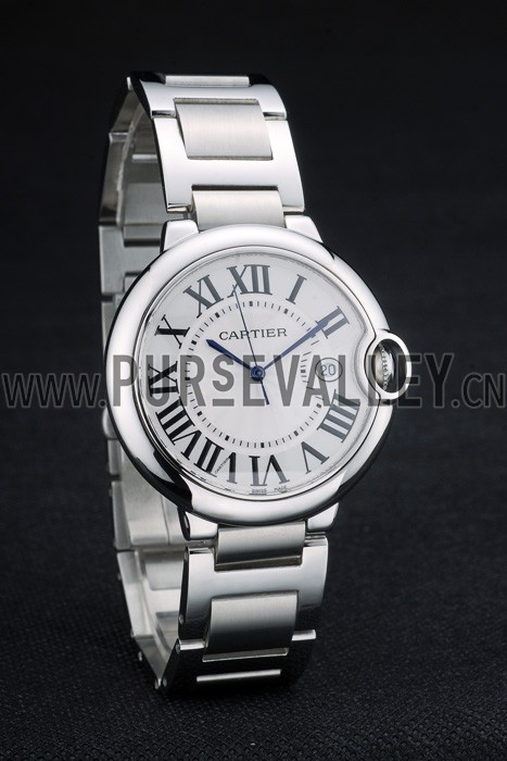 Cartier Ballon Bleu 42mm White Dial Stainless Steel Case And Bracelet
