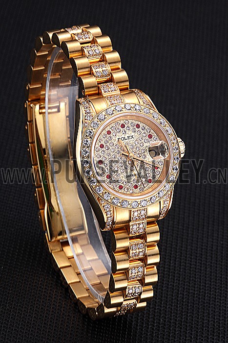 Swiss Rolex DateJust Diamond Dial Gold 622023