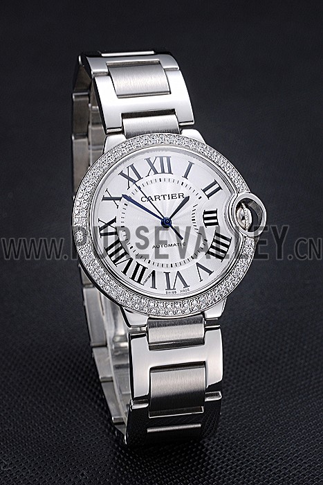 Swiss Cartier Diamonds Ballon Bleu Stainless Steel 622062