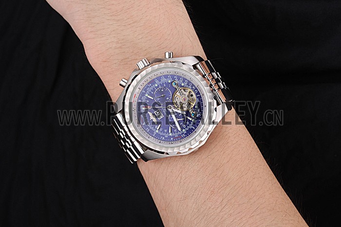 Breitling Bentley Mulliner Tourbillon Blue Dial Stainless Steel Case And Bracelet 622735
