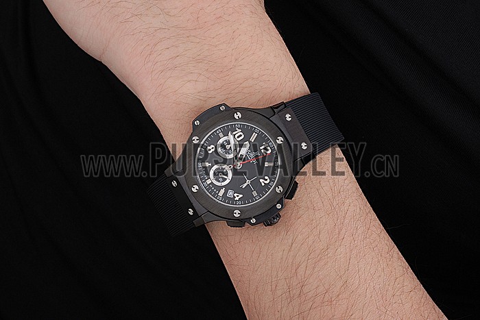 Hublot Big Bang Black Strap Black Dial Watch