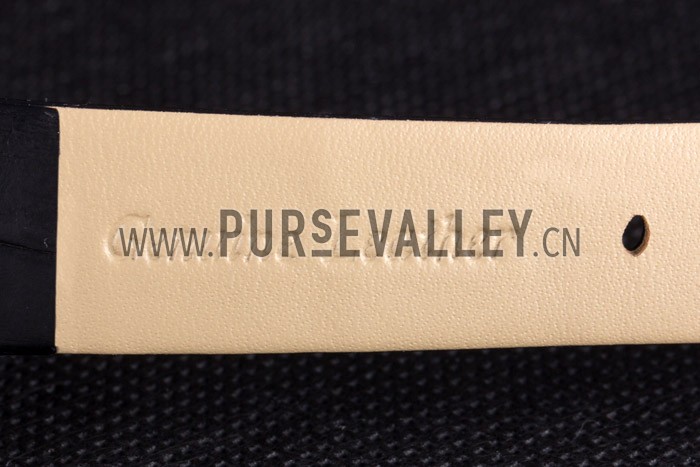 Bvlgari ZERO1 Butterfly Motif Black Leather Band Black Dial 621578